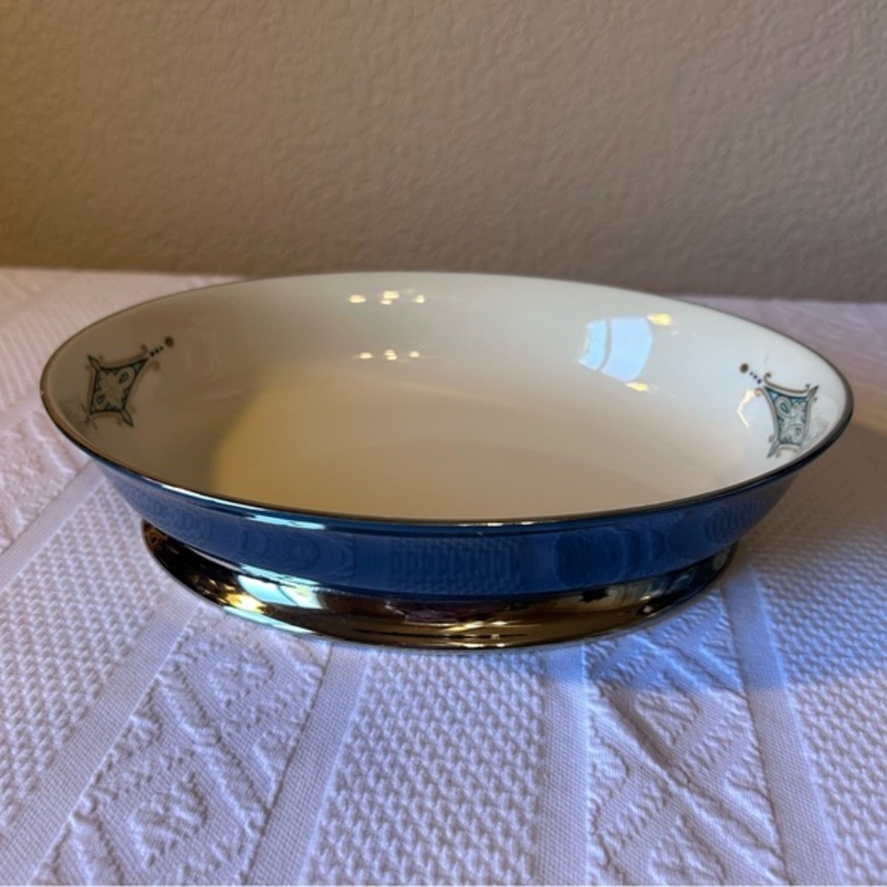 Vintage Flintridge China Flat Bottom Serving Dish Bowl Made in‎ California 10X8
